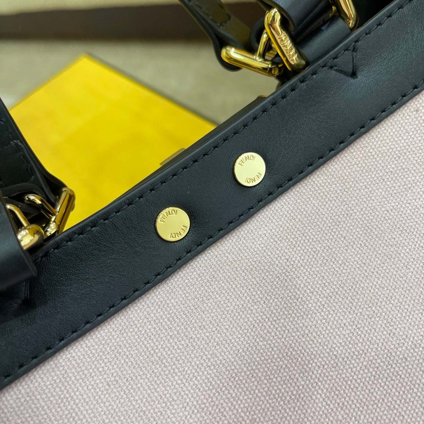 FI Peekaboo X-tote Bag Pink Canvas For Women, Women&#8217;s Handbags, Shoulder Bags 16.1in/41cm FF 8BH374