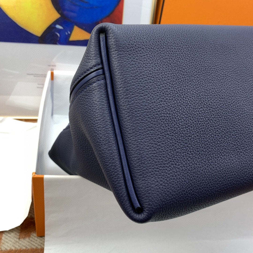 HM 24/24 Evercolor Swift Navy Blue For Women, Handbags, Shoulder Bag 11.4in/29cm