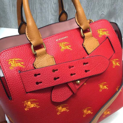 BB The Small Equestrian Knight Top Handle Belt Bag Red For Women, Bags 14in/36cm