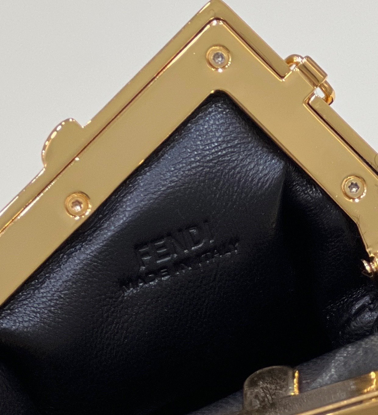 FI First Mini Black Mink Bag For Woman 11.5cm/4in
