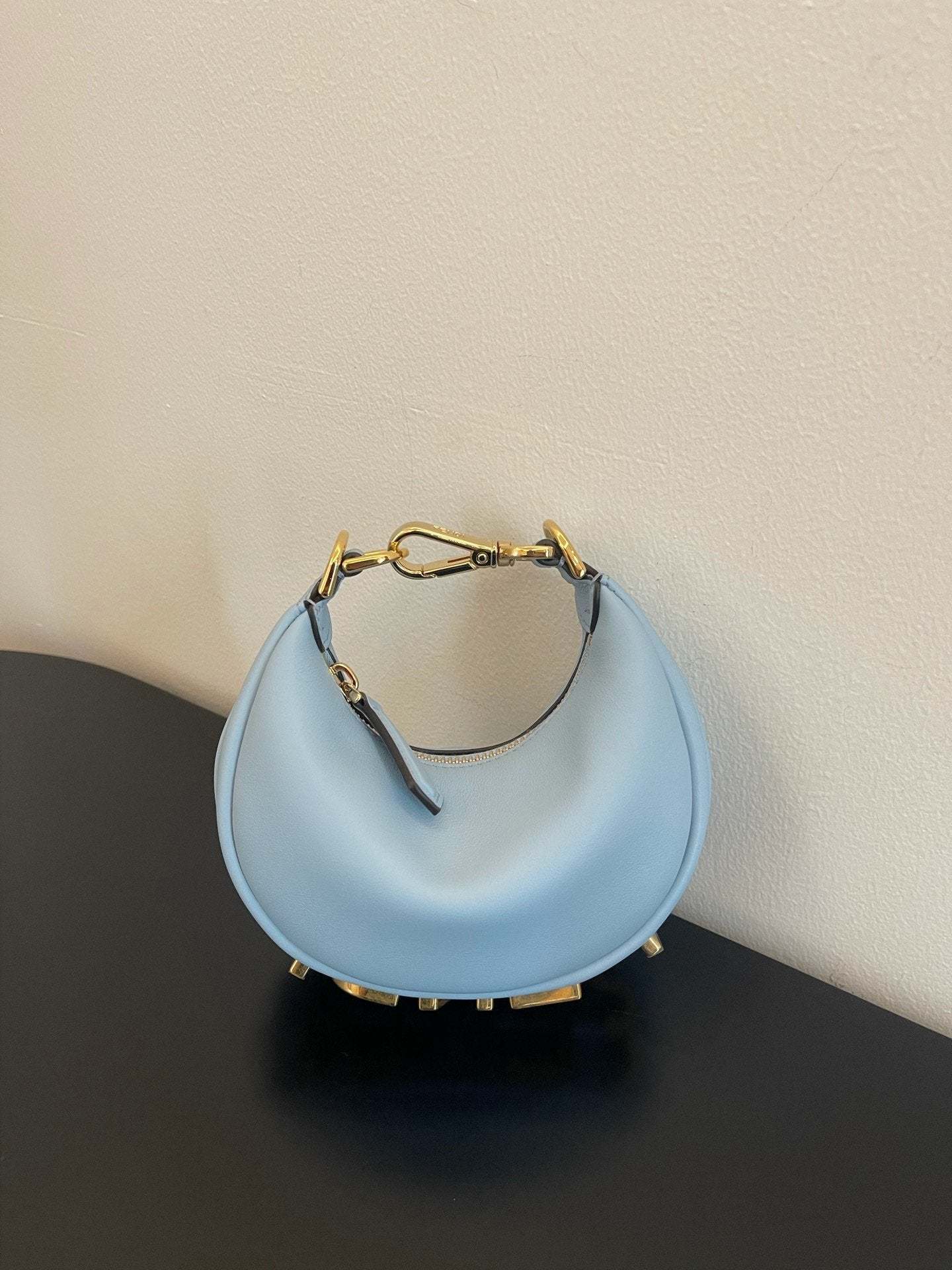 FI Nano FIgraphy Blue For Women, Women&#8217;s HandBags 6.7in/17cm FF 7AS089