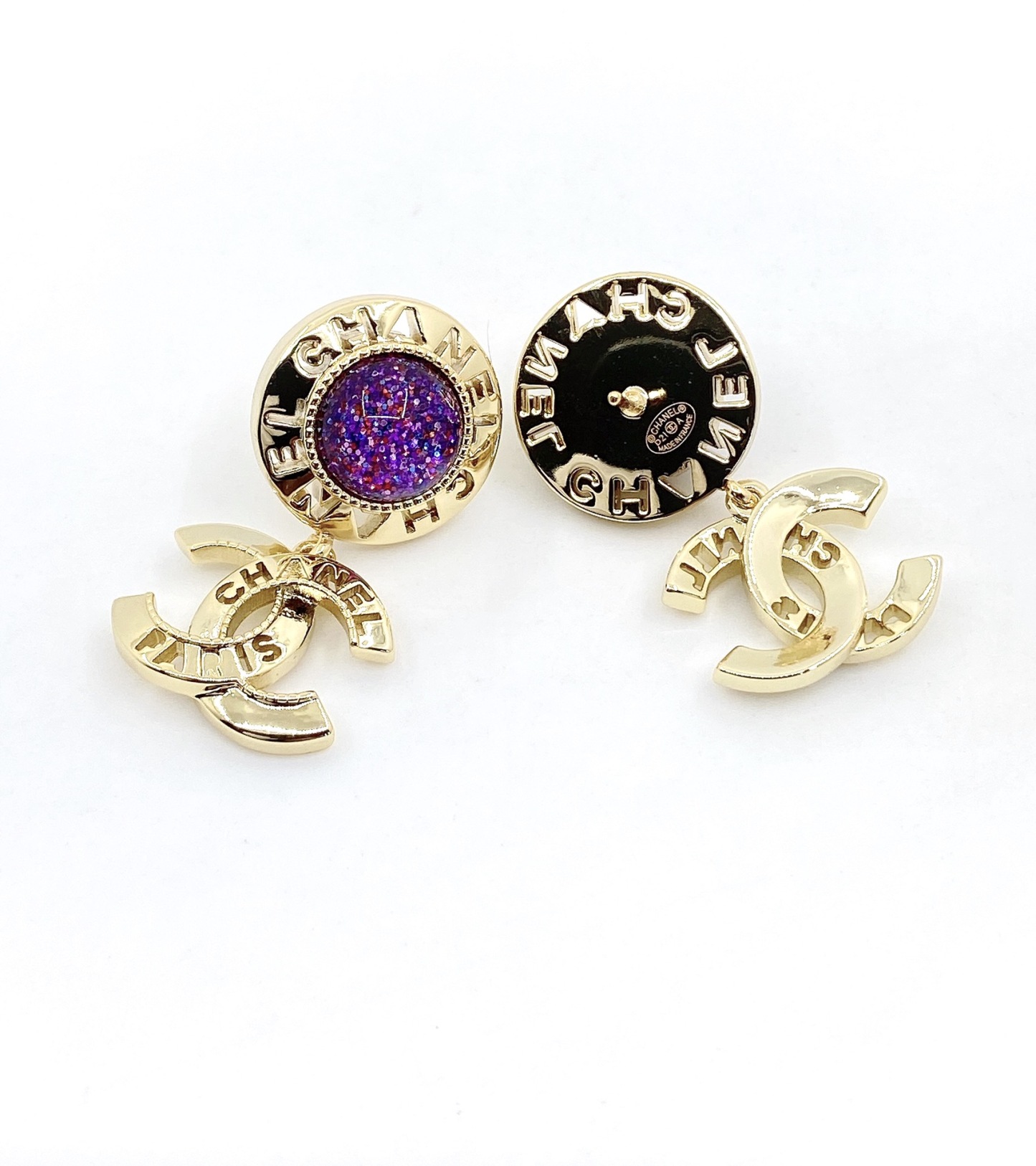 CC PURPLE EARRINGS
