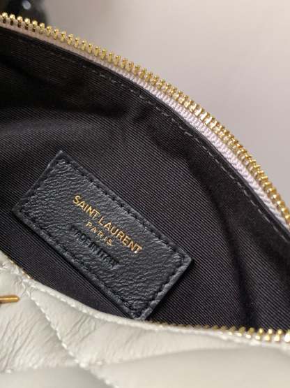 YSSL Sade Mini Tube Bag For Women 7.9in/20cm Vintage White YSL 699703AAAJU9207