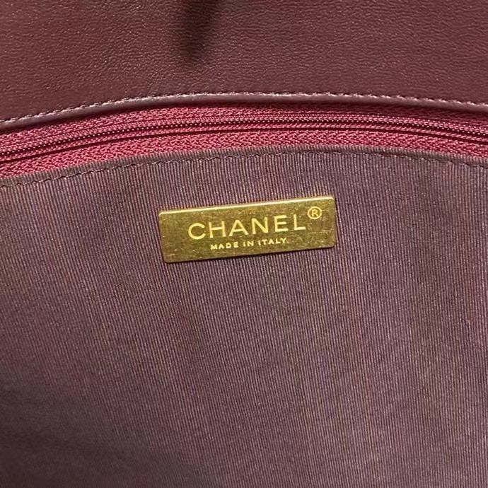 ChanelShopping ChanelBag 19 Dark Red For Women, Women&#8217;s Bags 16in/41cm AS3660 B04852 NK294