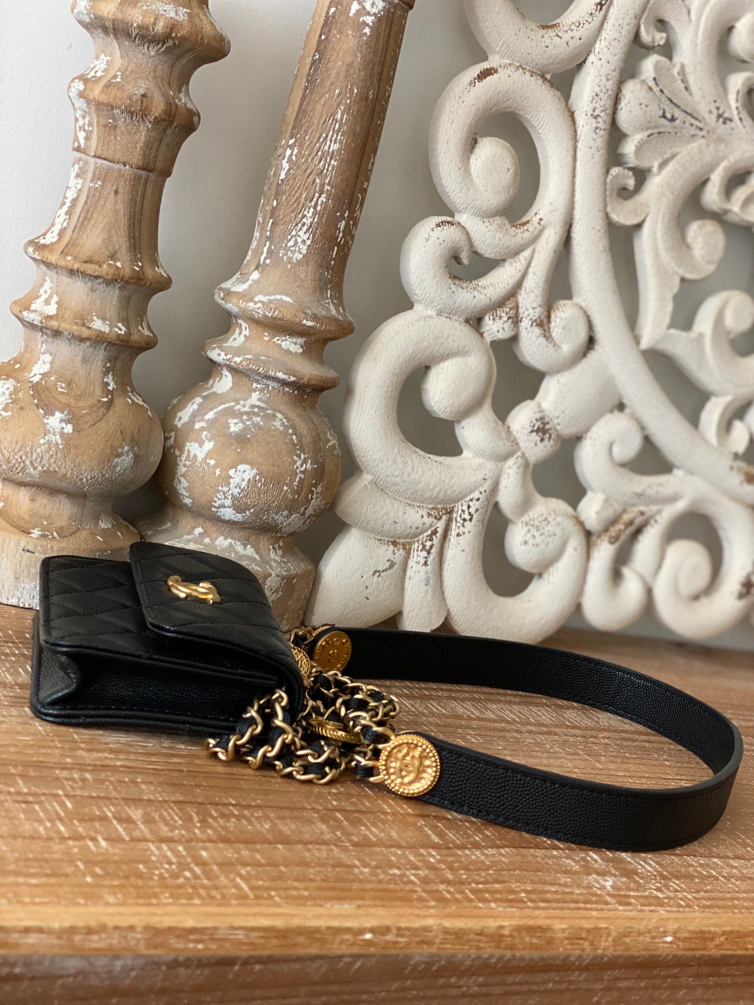 Chanel Clutch With Chain Black For Women, Women&#8217;s Bags 4.8in/12.3cm AP2857 B08447 94305