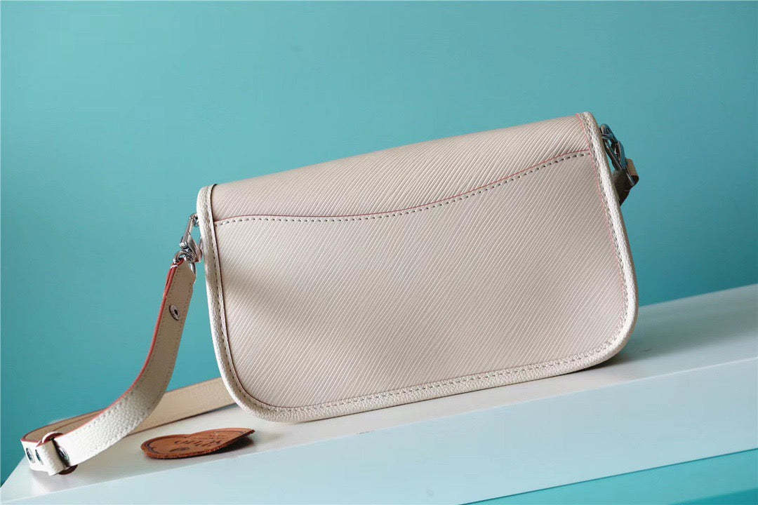 LV Buci Epi Quartz White For Women,  Shoulder And Crossbody Bags 24.5cm/9.6in LV M59457