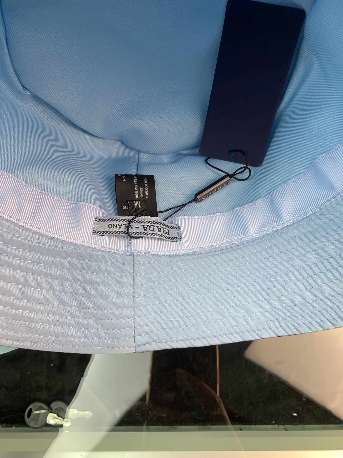 PD RENYLON BUCKET HAT LIGHT BLUE
