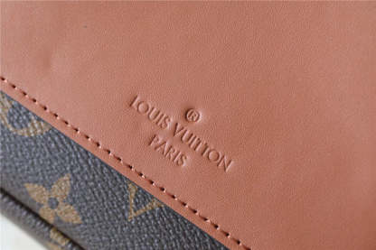 LV Marceau Monogram Canvas Caramel Brown For Women,  Shoulder and Crossbody Bags 9.6in/24.5cm LV M46127