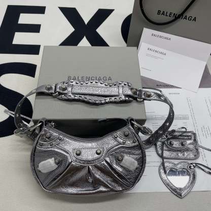 Balen Le Cagole XS Shoulder Bag In Grey, For Women,  Bags 10.2in/26cm