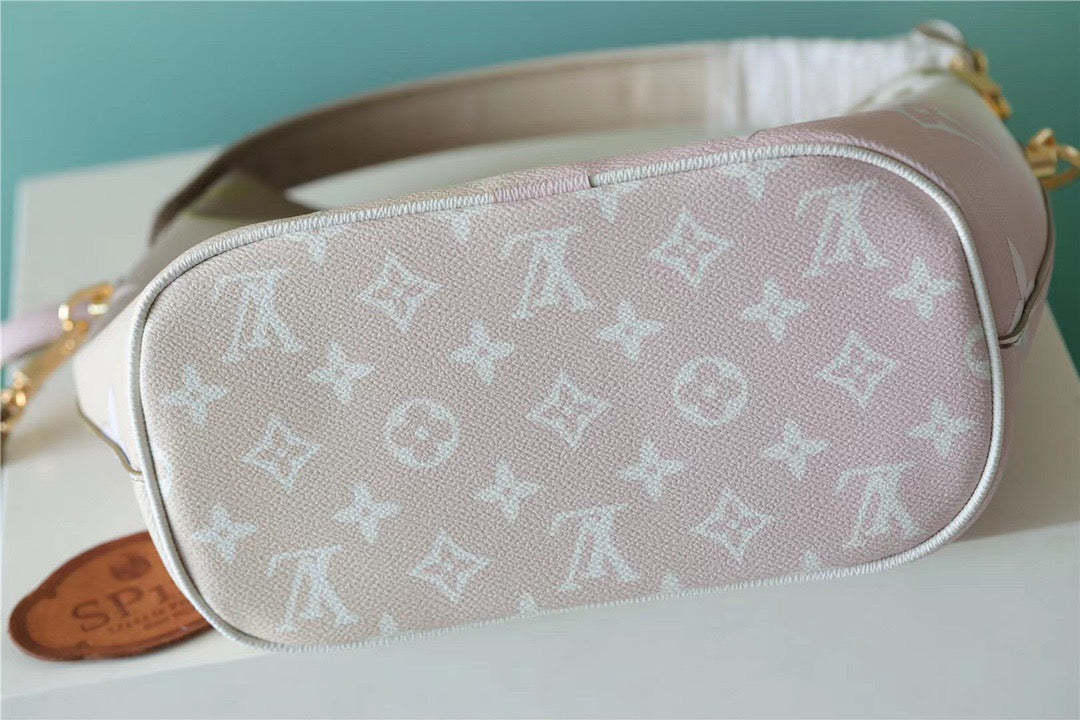LV Neverfull MM Monogram Canvas Sunset Kaki For Women,  Shoulder and Crossbody Bags 9.4in/24cm LV M59861