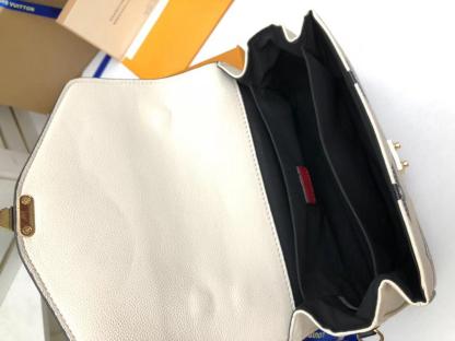 LV LV Crafty Pochette Metis Monogram Empreinte Creme For Women, Women’s Handbags, Shoulder And Crossbody Bags 9.8in/25cm LV M45384