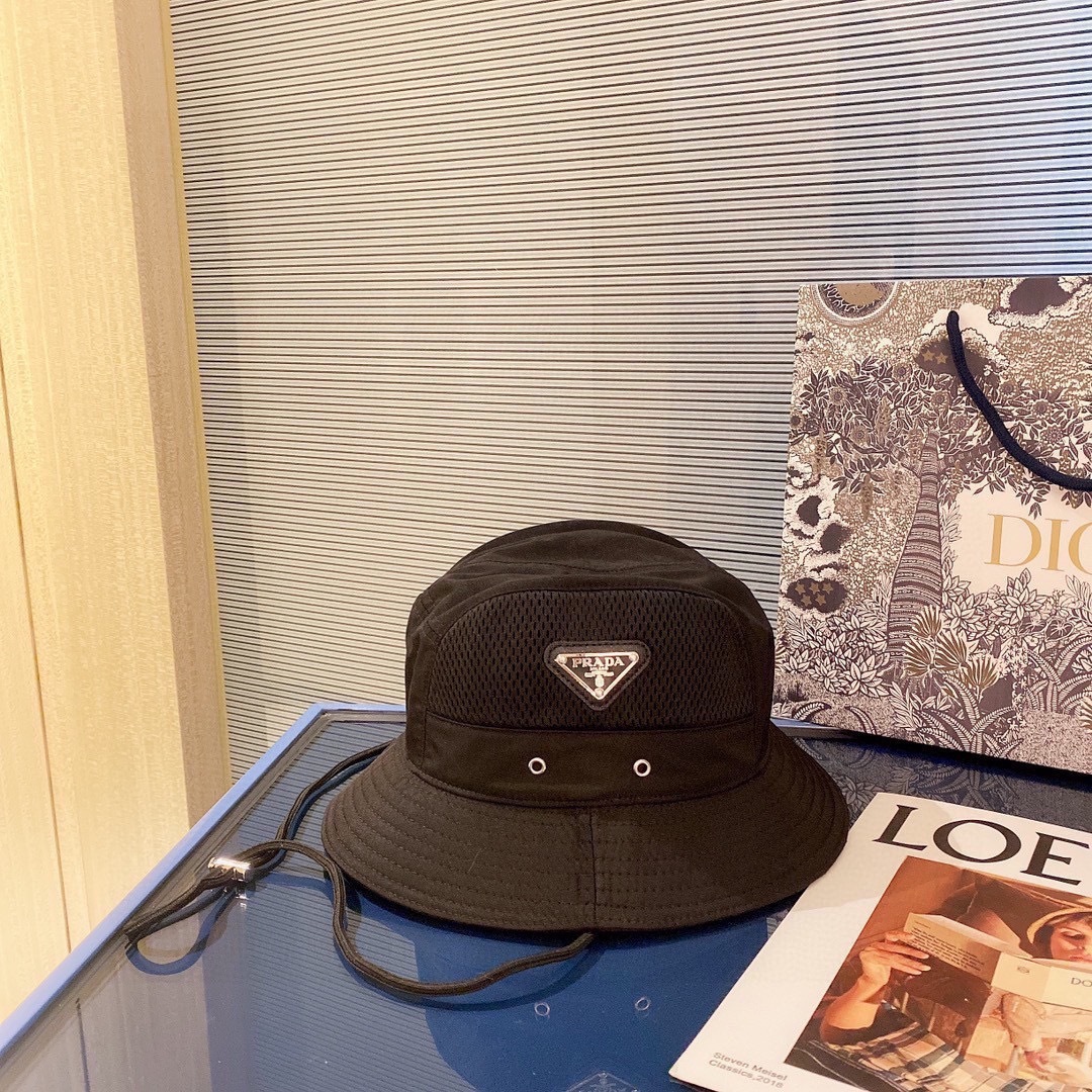 PD MESH PANEL BUCKET HAT BLACK
