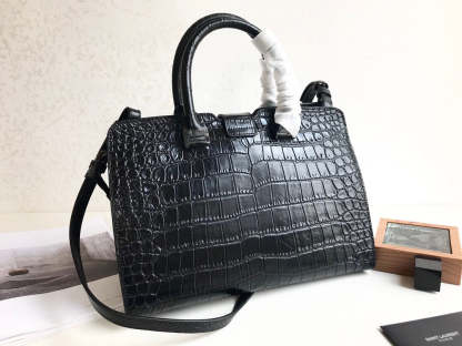 YSSL Monogram Cabas Small Black For Women 12in/31cm YSL