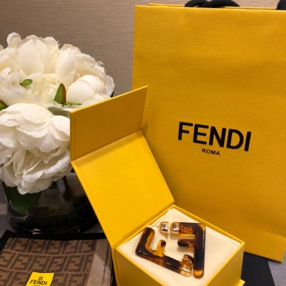 FD LOGO EARRINGS