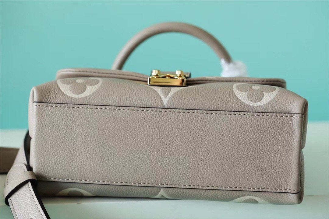LV Madeleine BB Monogram Empreinte Dove Gray/ Creme Beige For Women,  Shoulder and Crossbody Bags 9.4in/24cm LV