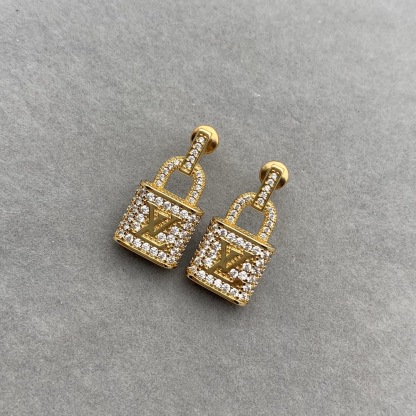 LV GOLD PADLOCK EARRINGS
