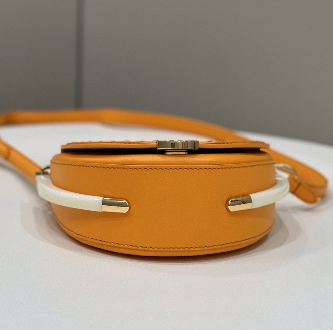 FI Moonlight Saddle Orange Bag For Woman 19cm/7.5in