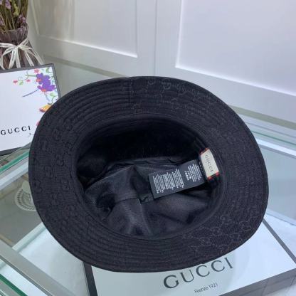 GG GG SSIMA SOFT WEB FEDORA HAT BLACK