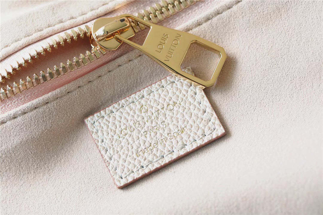 LV Neverfull MM Monogram Empreinte Pale Beige For Women,  Shoulder and Crossbody Bags 12.2in/31cm LV M46231