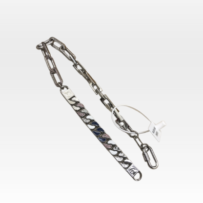 LV SILVER CHAIN NECKLACE