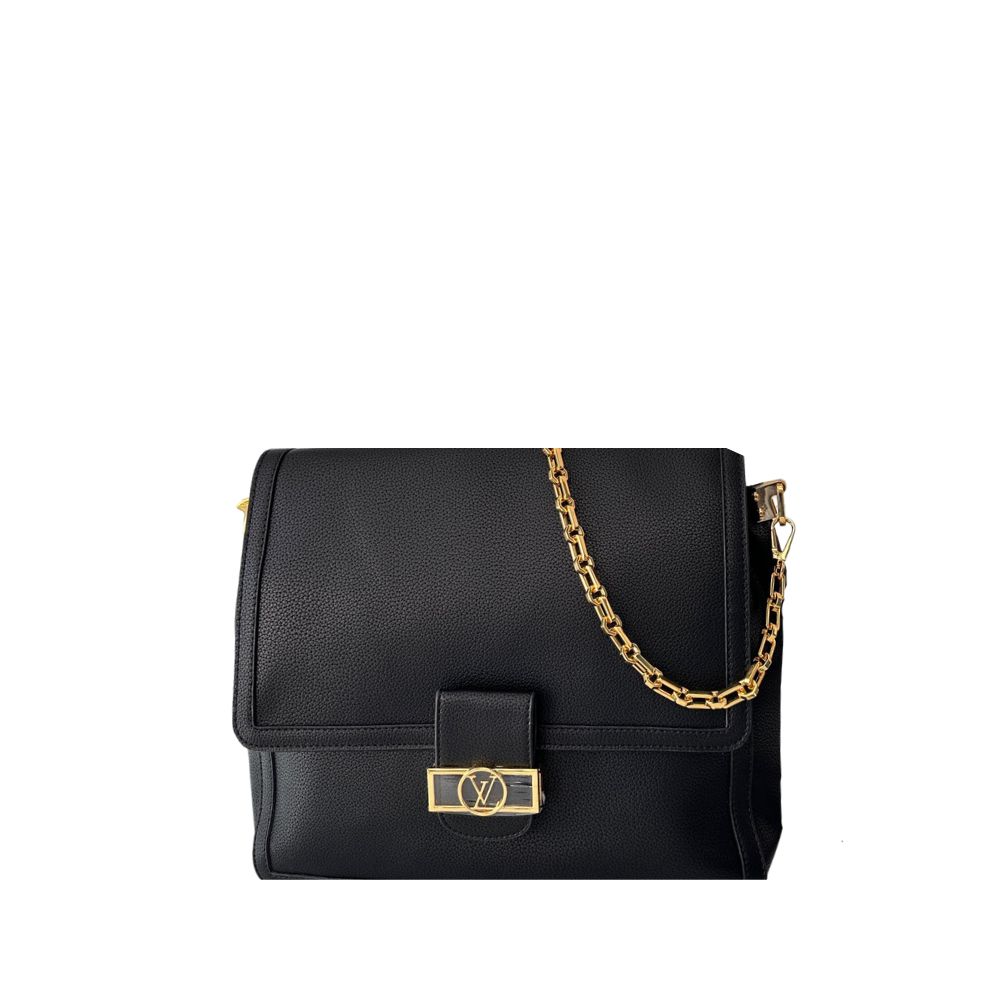 LV DAUPHINE BAG WITH CHAIN BLACK 34CM