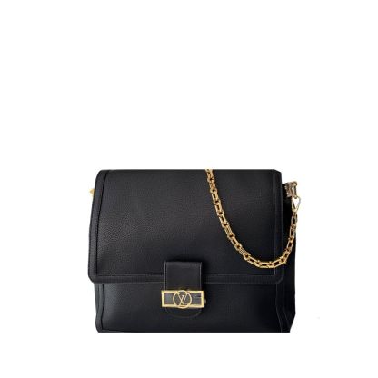 LV DAUPHINE BAG WITH CHAIN BLACK 34CM
