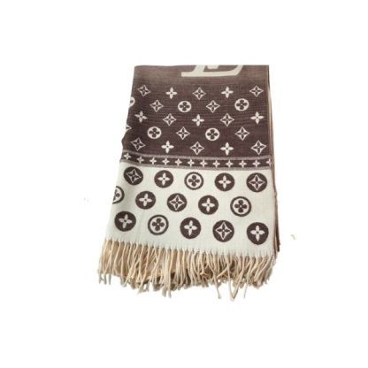LV CASHMERE SCARF BROWN