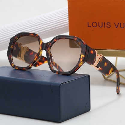 LV LV ICON ROUND GLASSES DARK TORTOISE BROWN