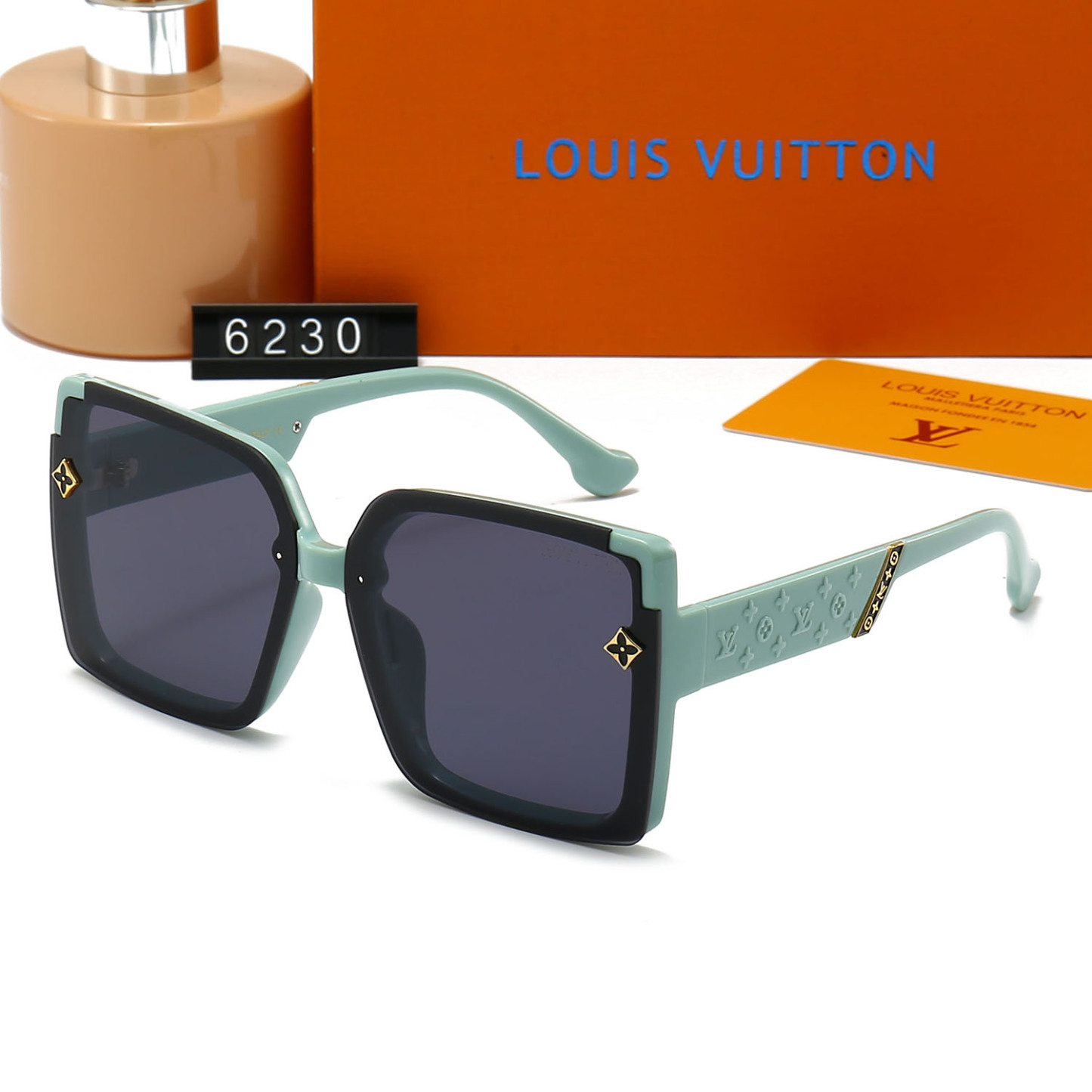 LV MONOGRAM SQUARE GLASSES BLUE