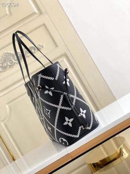 LV Neverfull MM Monogram Empreinte Black For Women,  Tote Bags 12.2in/31cm LV M46040