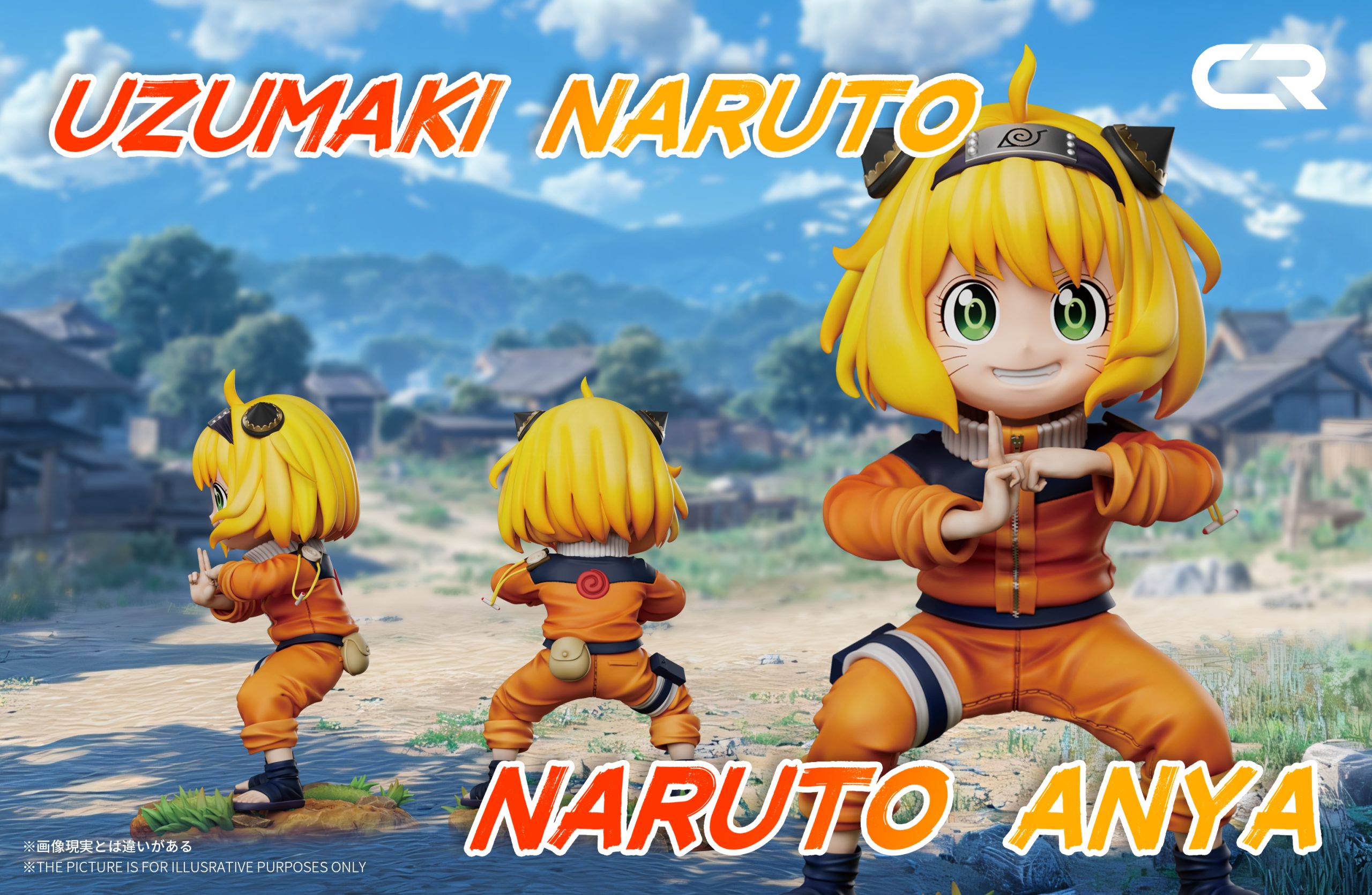  Spy x Family Aniya cos Uzumaki Naruto Kage Bunshin,CR Studio,Statue GK