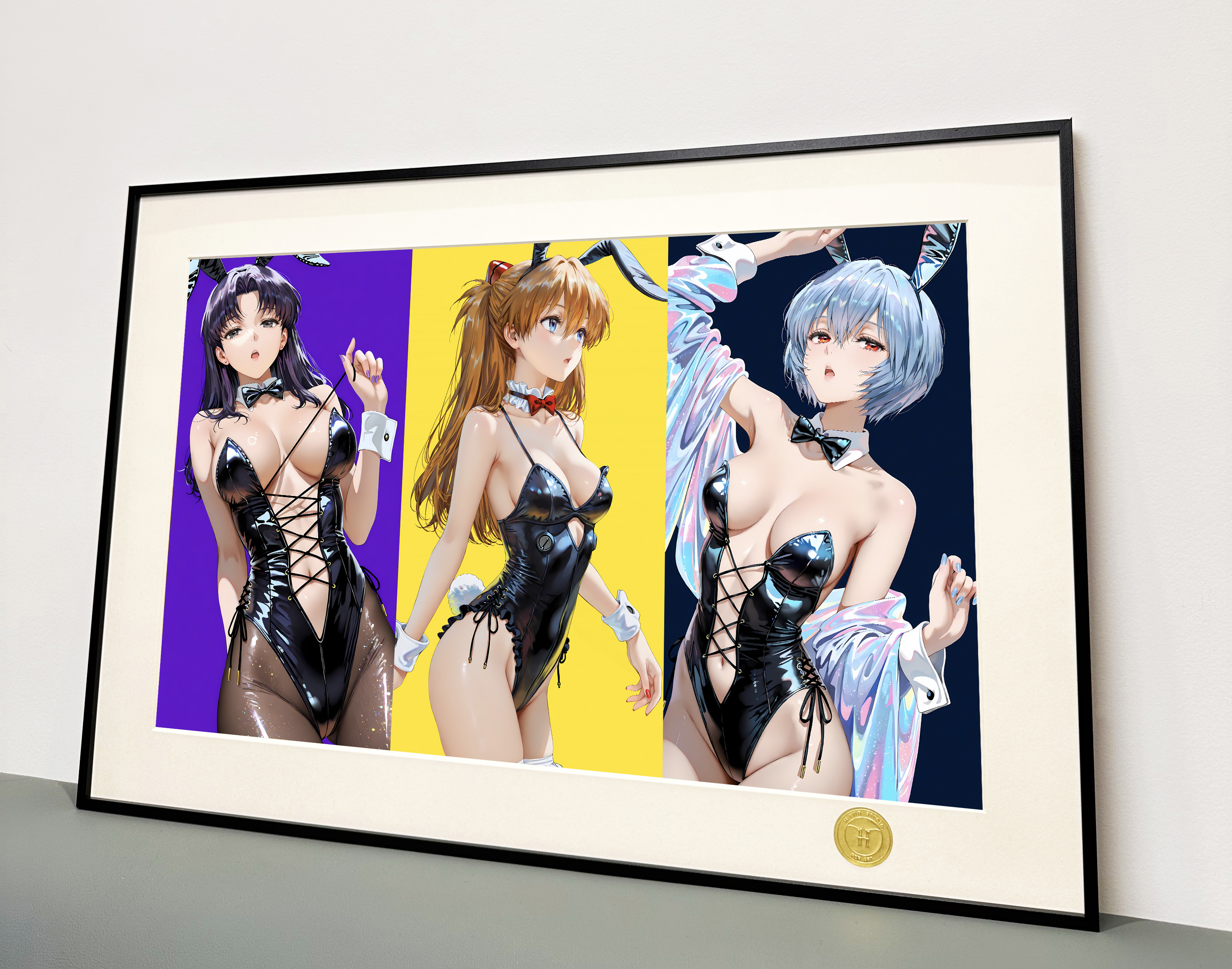 EVA Asuka, Rei Ayanami, Misato Katsuragi decorative painting, (Adult 18+) in stock