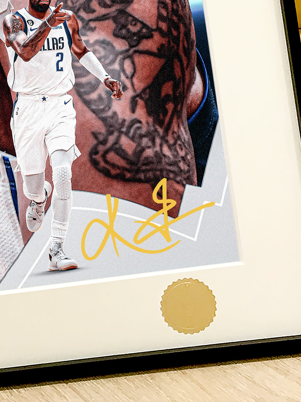 "Irving" NBA Dallas Mavericks Kyrie Irving Uncle Drew Decorative Painting, In stock, Starry Sky Studio-KWII-GK