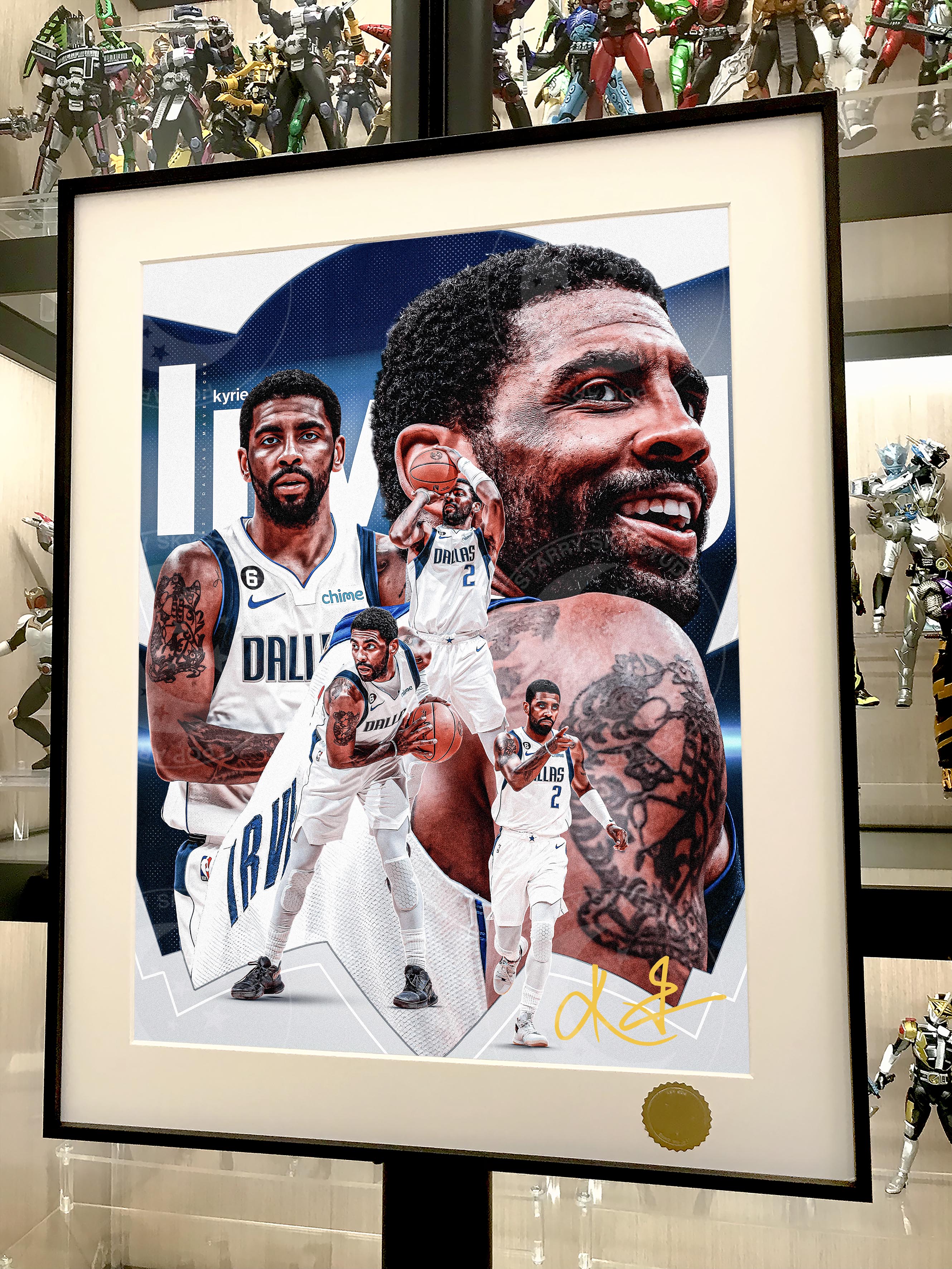 "Irving" NBA Dallas Mavericks Kyrie Irving Uncle Drew Decorative Painting, In stock, Starry Sky Studio-KWII-GK