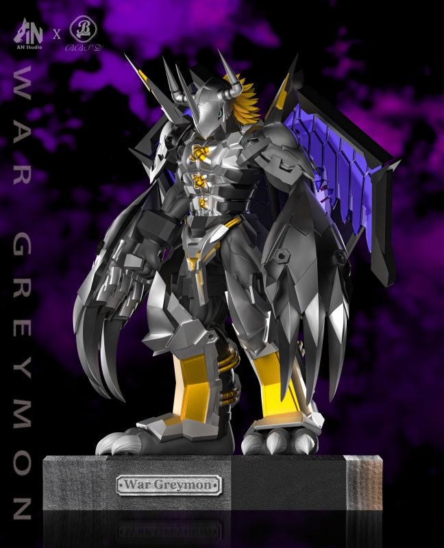 Digimon War Greymon & Black War Greymon Statue GK, AN Studio & BBSD Studio, pre-sale