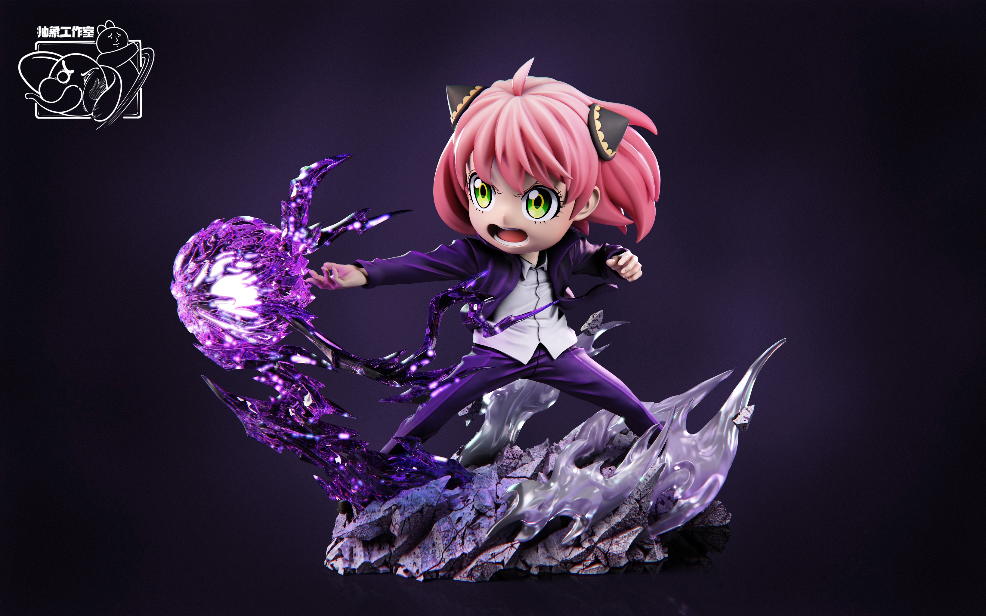 Spy x Family Anya cos Gojo Satoru statue GK,Chou Xiang Studio pre-sale