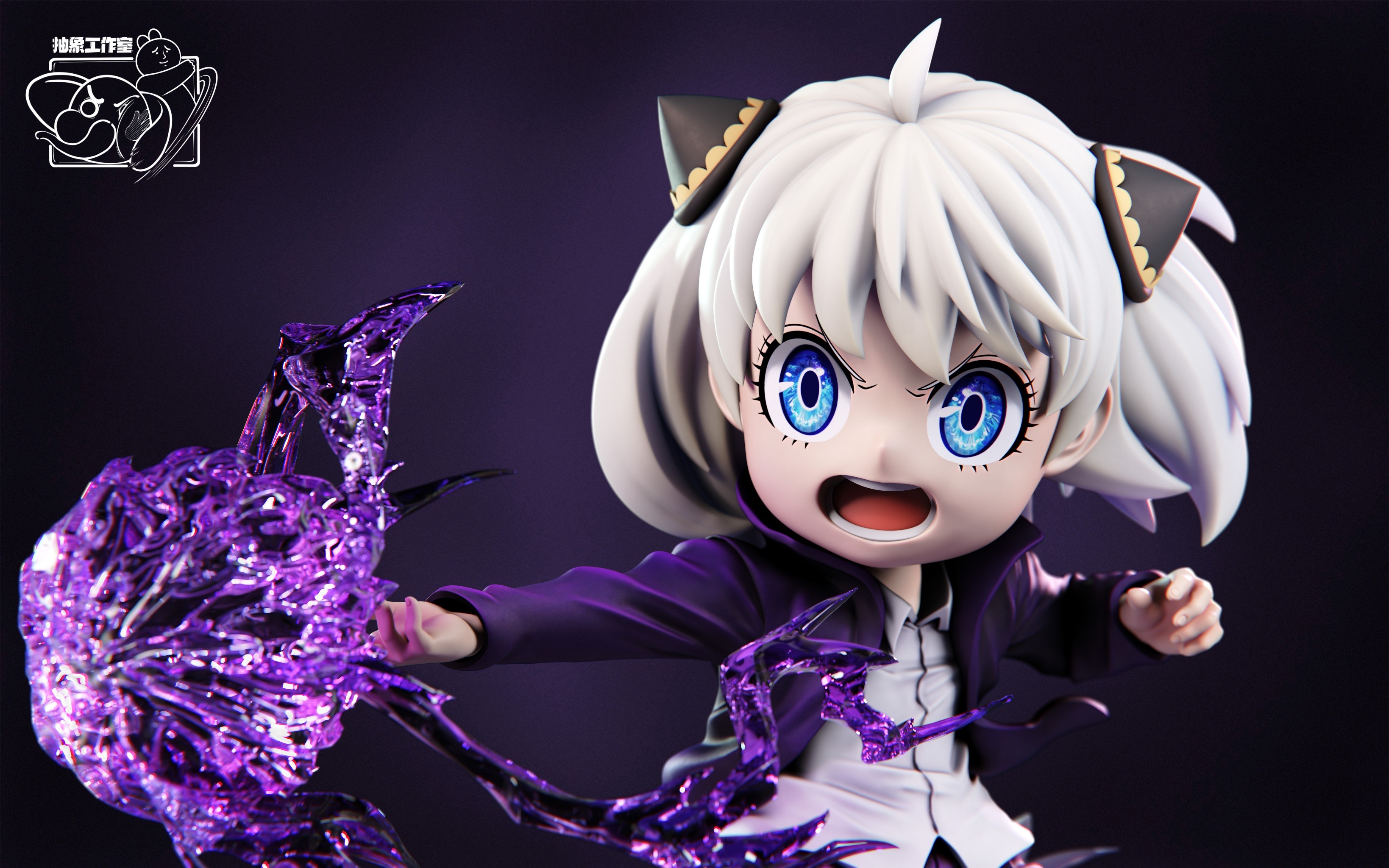 Spy x Family Anya cos Gojo Satoru statue GK,Chou Xiang Studio pre-sale