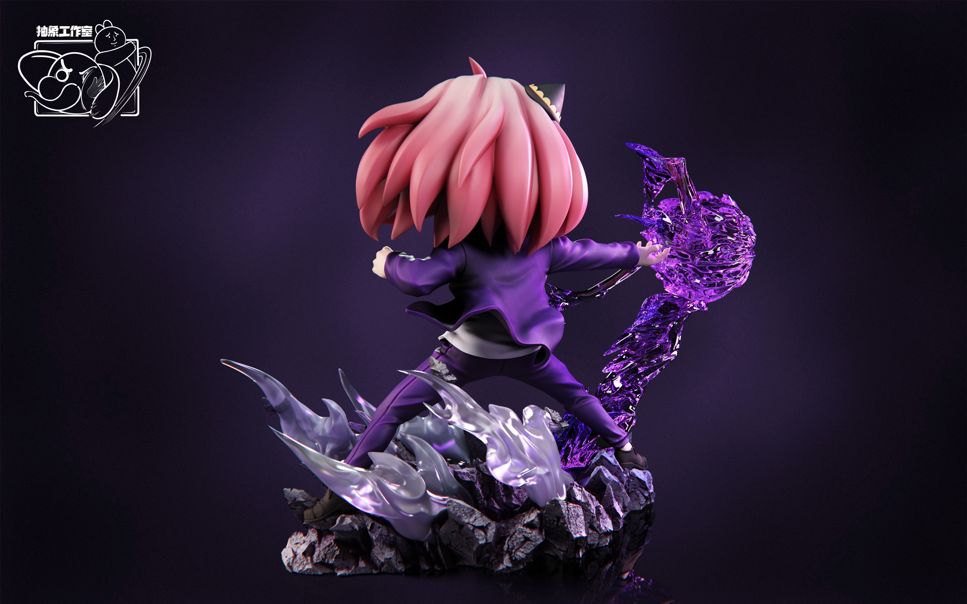 Spy x Family Anya cos Gojo Satoru statue GK,Chou Xiang Studio pre-sale