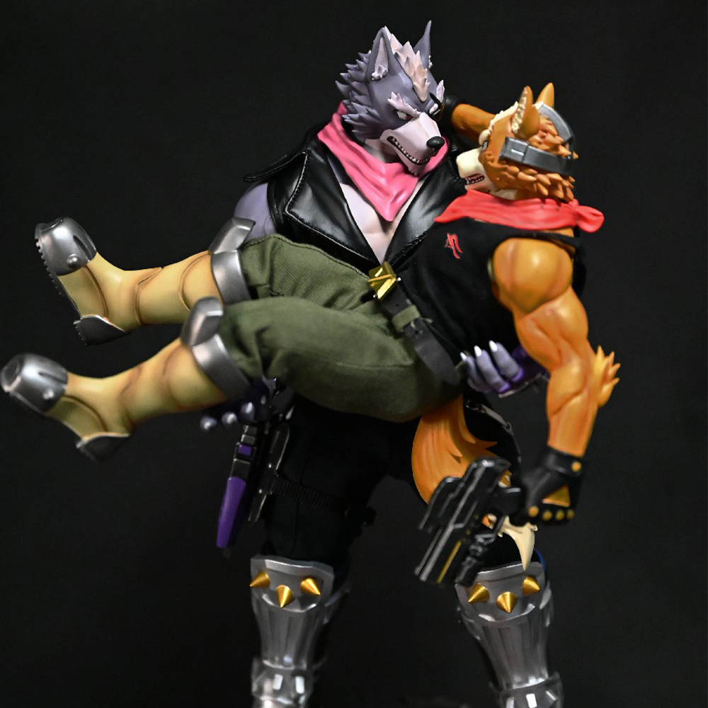 In stock-Starfox double action figure Statue GK （Adults 18+Male）Shibadon Studio