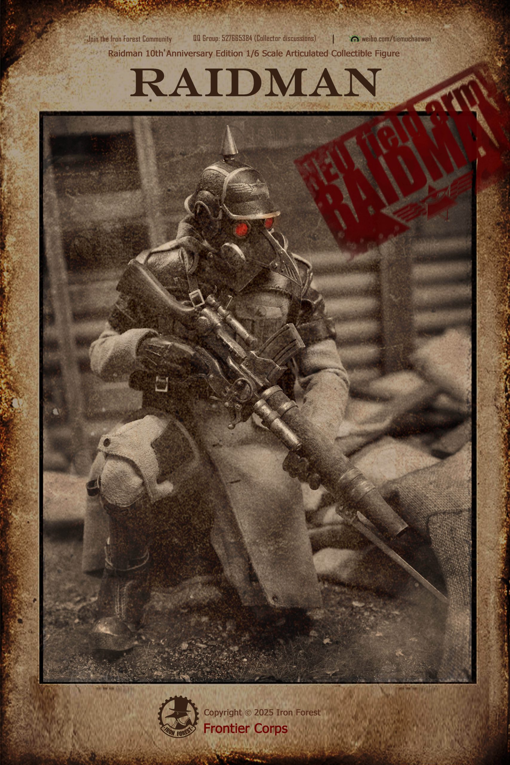 Frontier Corps New European Union Field Army Raidman Action Figure (Licensed) - Iron Forest Studio 