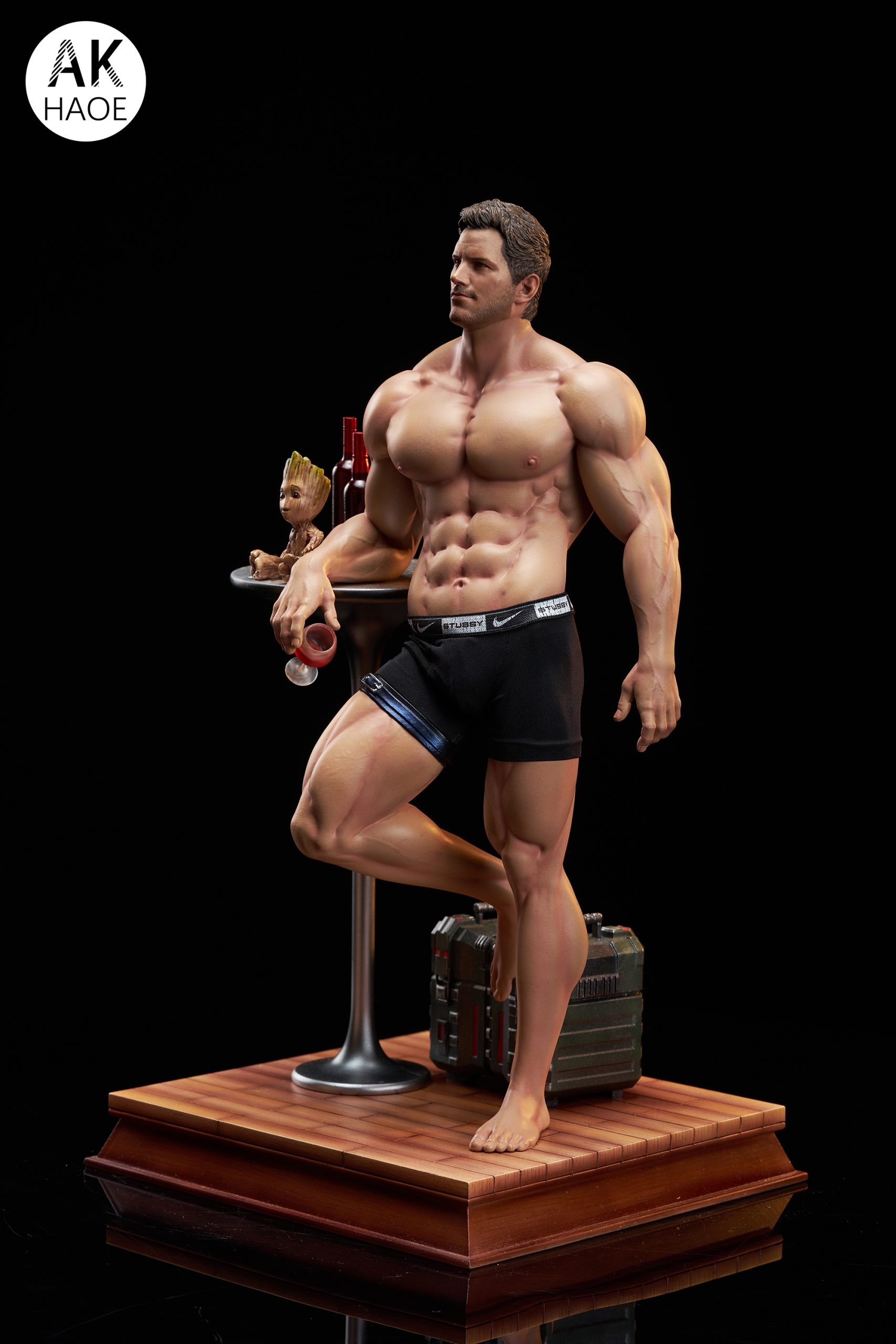 In stock-Guardians of the Galaxy Star-Lord Peter Quill. Groot  Statue (GK) (Adult 18+)- AK-HAOE Studio-KWII-GK