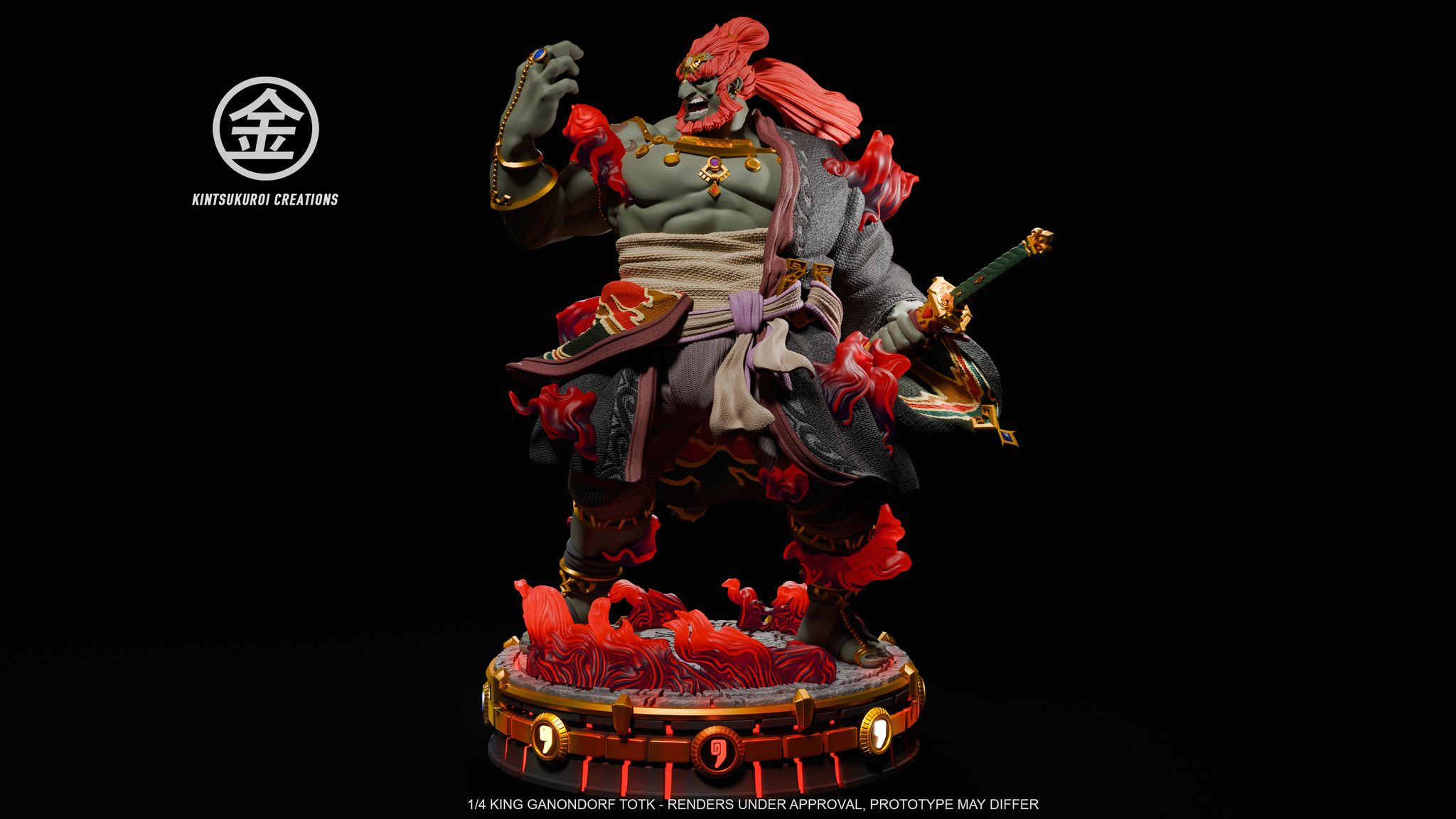 In stock-The Legend of Zelda King Ganondorf Statue(GK)-Kintsukuroi Creations Studio