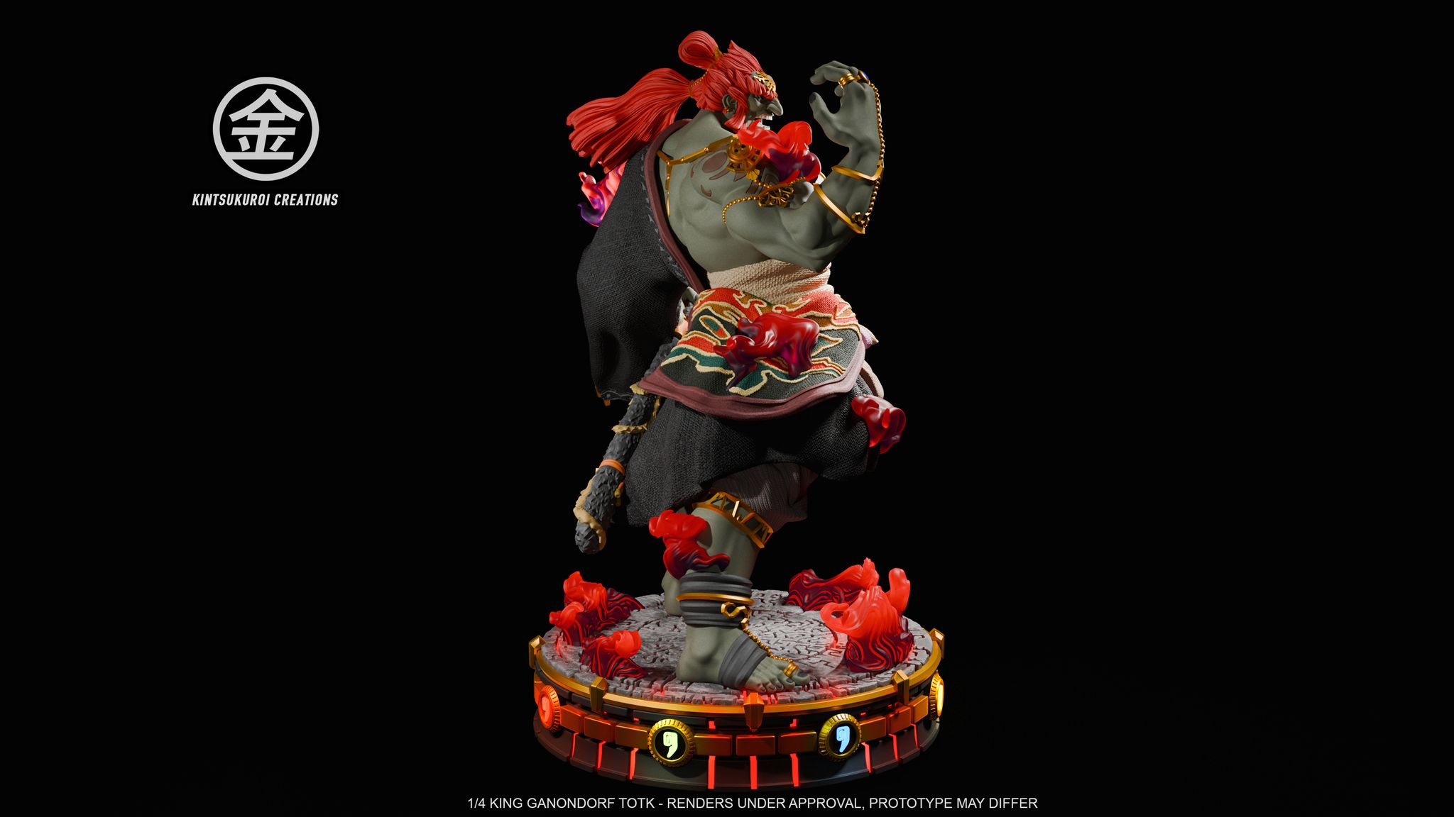 In stock-The Legend of Zelda King Ganondorf Statue(GK)-Kintsukuroi Creations Studio