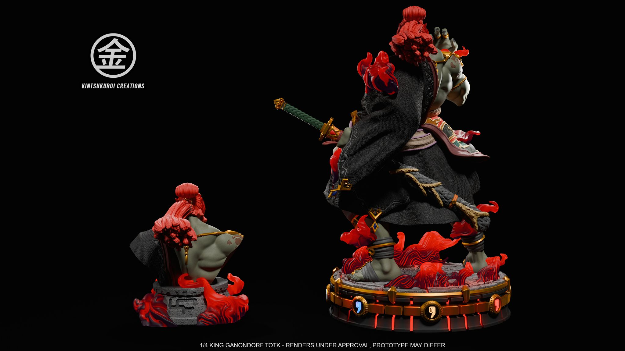 In stock-The Legend of Zelda King Ganondorf Statue(GK)-Kintsukuroi Creations Studio