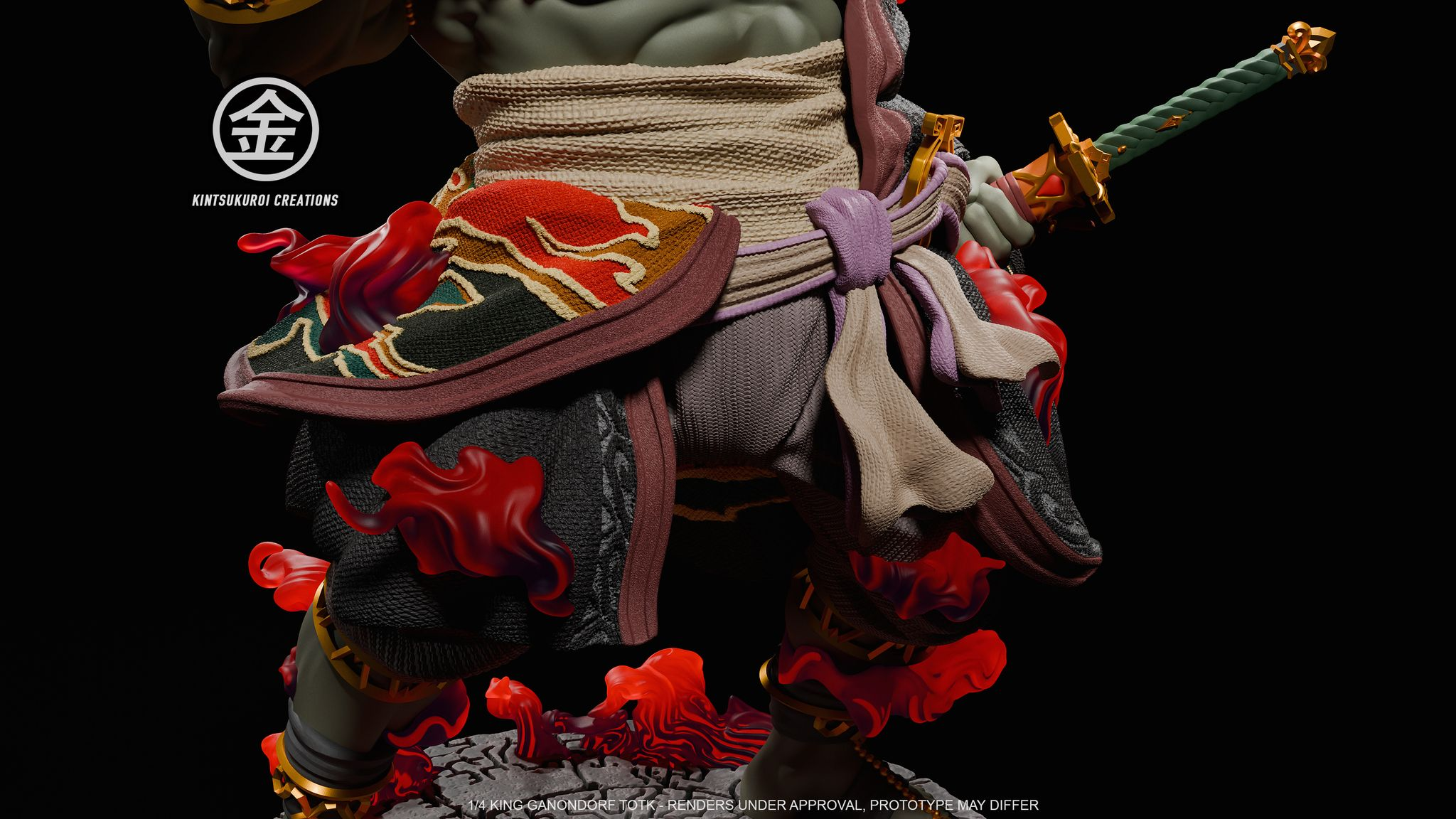 In stock-The Legend of Zelda King Ganondorf Statue(GK)-Kintsukuroi Creations Studio