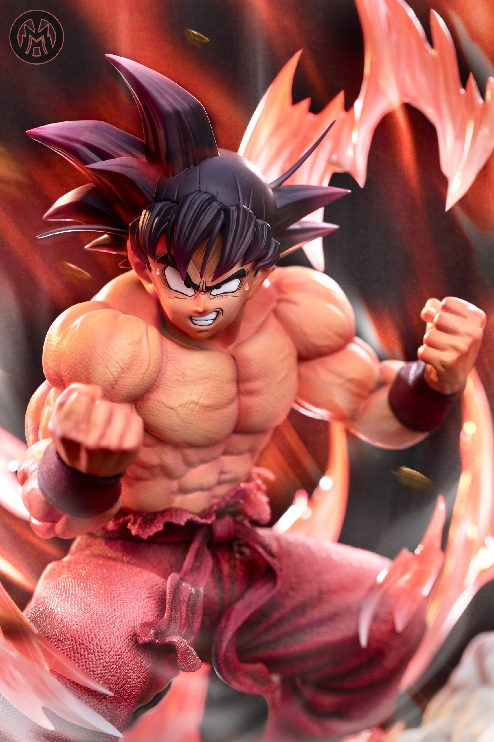 In stock- Dragon Ball Triple Kaio-ken Son Goku Statue(GK) - MM Studio