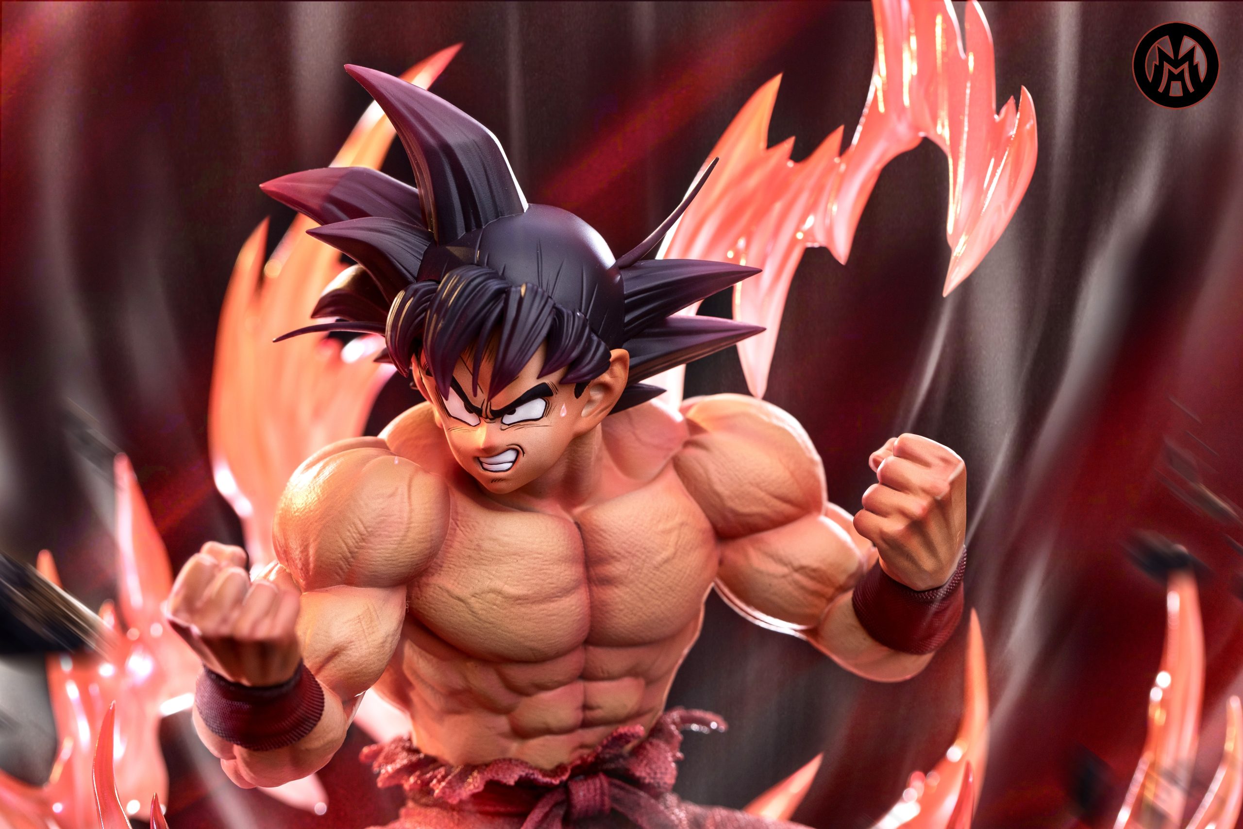 In stock- Dragon Ball Triple Kaio-ken Son Goku Statue(GK) - MM Studio