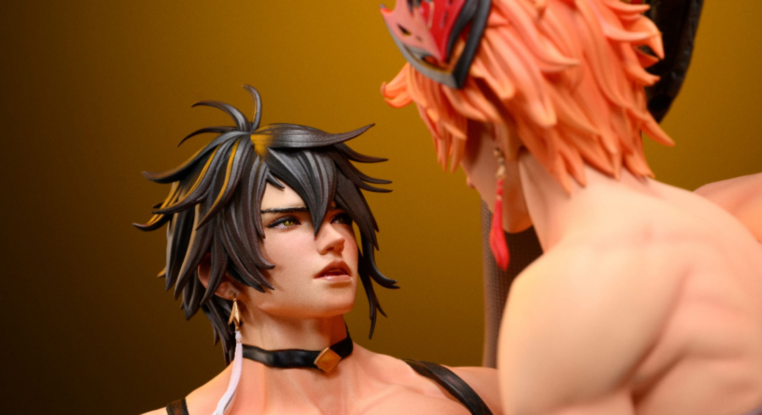 Genshin Impact Tartaglia VS Zhongli Statue GK Figure（Adults 18+Male）-Power 18 Studio Pre-sale