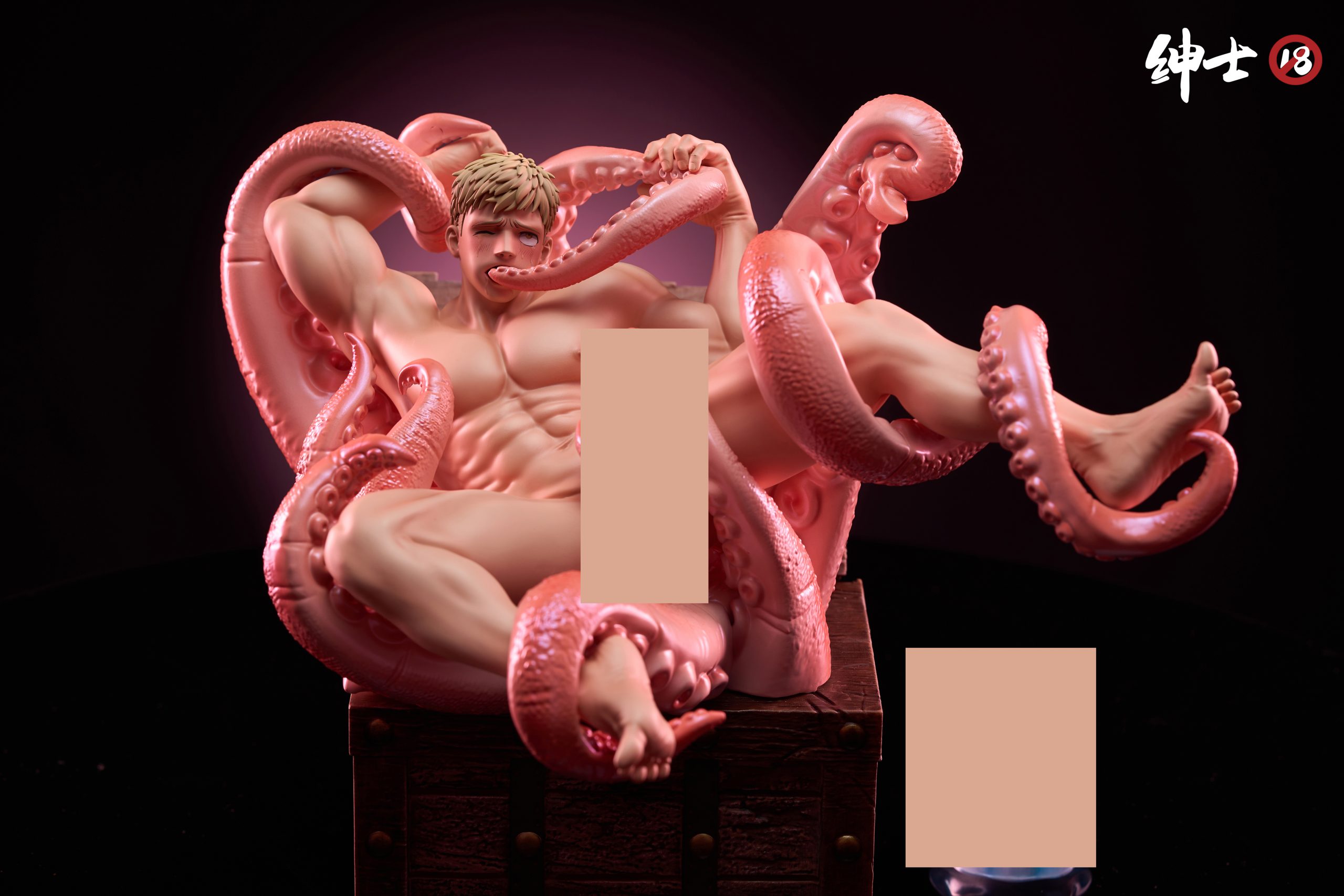 In stock-Delicious in Dungeon Tentacle Laios Touden Statue GK Figure（Adults 18+Male）Gentleman 18 Studio -KWII-GK