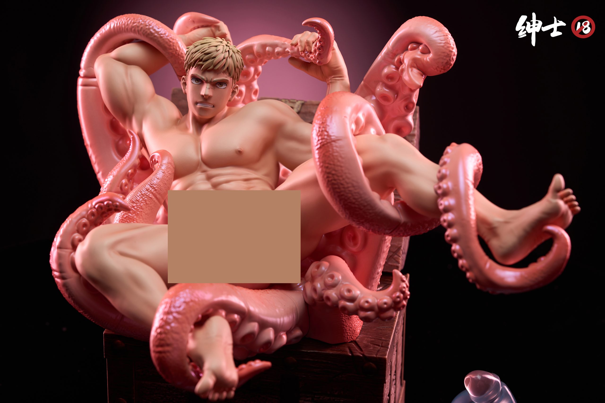 In stock-Delicious in Dungeon Tentacle Laios Touden Statue GK Figure（Adults 18+Male）Gentleman 18 Studio -KWII-GK